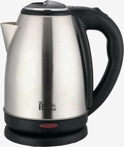 Royal Swiss - waterkoker  - Waterkoker 360° rotatie 1.8 Liter 1500w Zilver