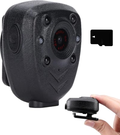 Bodycam pocket videorecorder met nachtzicht 1080p 55 uur video-opname - persoonlijke veiligheid politiepatrouille