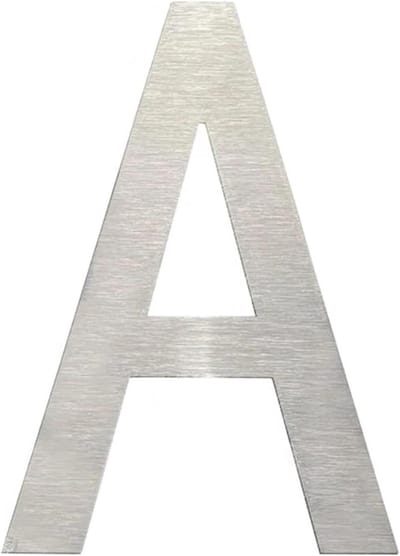 Huisnummer - Adresbord Buiten - Huis Herkenbaar Maken - Roestvrij Staal - 30cm - Zilver
