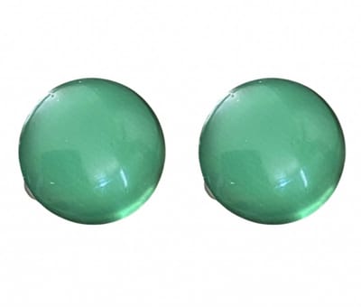 Clip Oorbellen-Groen-2 cm- Cabochon