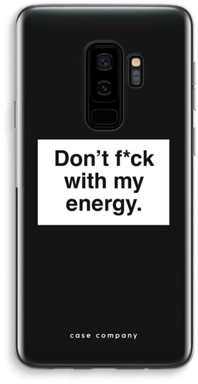 Case Company® - Hoesje geschikt voor Samsung Galaxy S9 Plus hoesje - My energy - Soft Cover Telefoonhoesje - Bescherming aan alle Kanten en Schermrand
