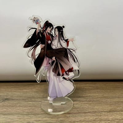 Mo Dao Zu Shi Acryl Actiefiguur Wei Wuxian Lanwangji Bruiloft Staand Model Perfect Bureau Decor Voor Anime Fans gray