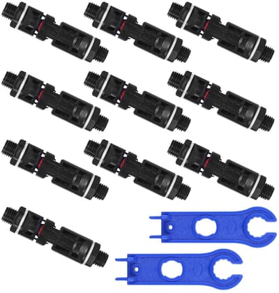 10 Paar Solar Module Eindconnectoren, Male/Female Aansluitingen voor Zonne-energie, Geschikt voor 2.5/4/6/10mm² PV-systemen en Windturbine Onderdelen en Accessoires