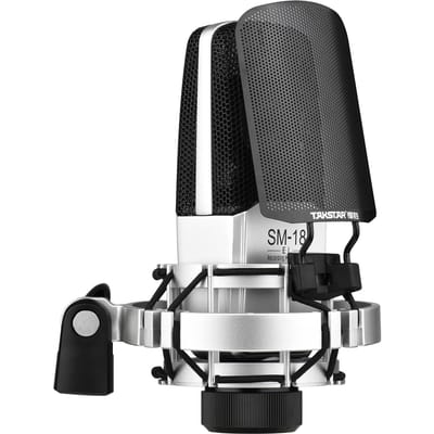 TAKSTAR SM-18 EL Professionele opnamemicrofoon Cardioïde condensator XLR-microfoonset met verstelbare
