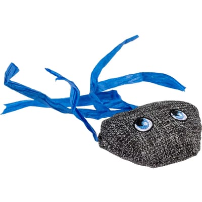 Duvo+ Eco Navy Kwal & Catnip - Kattenkruid - Kattenspeelgoed - 8,5x15,5x2,5cm