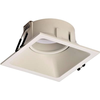 Mantra Iluminación Comfort inbouwlamp, hoekig, mat wit
