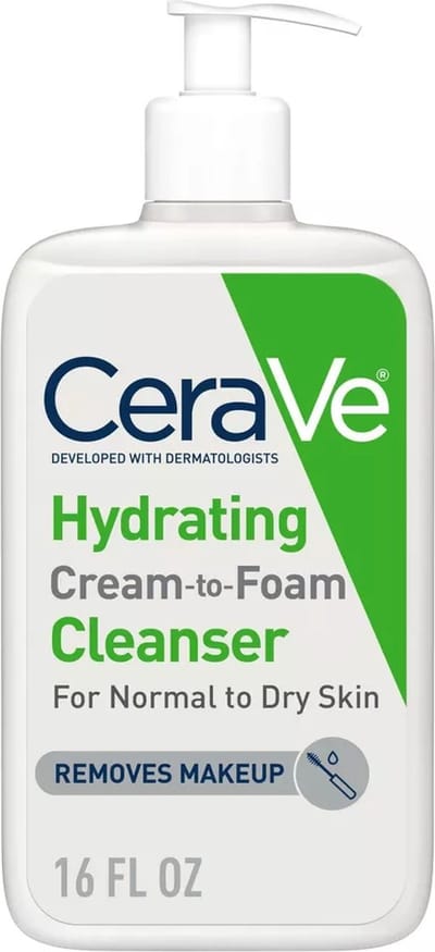 CeraVe Hydrating Cream-to-Foam Cleanser - Hydraterende Schuimende Reinigingsgel - 473ml