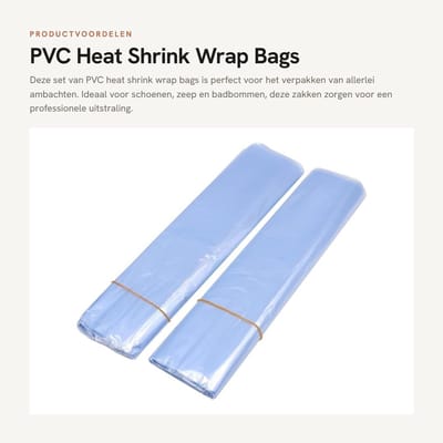 Dailygoods - PVC Heat Shrink Wrap Bags voor DIY Ambachten en Verpakking