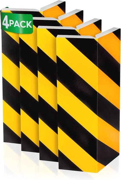 Garagewandbescherming en Hoekbescherming - Reflecterende Wandbeschermers voor Parkeergarages (4 Stuks)