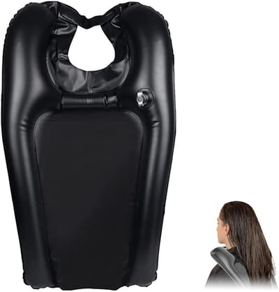 Dailygoods- Kapperswastafel Draagbaar - Hoofdsteun - Opblaasbaar - Voor Thuis - Voor Senioren/Zwangere Vrouwen - Gehandicapten - Shampookom