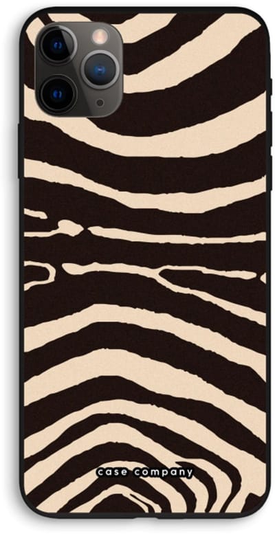 Case Company® - Hoesje geschikt voor iPhone 11 Pro Max hoesje - Arizona Zebra - Biologisch Afbreekbaar Telefoonhoesje - Bescherming alle Kanten en Schermrand