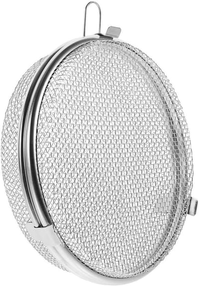 Vaatwasser Mand - Metalen Opberger - Kleine Onderdelen Wassen - Duurzaam Roestvrij Staal - 18 cm Doorsnede - Zilverkleurig
