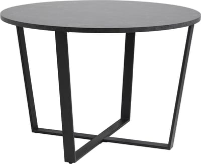 Amst eetkamertafel marmer print zwart.