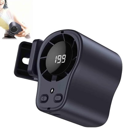 KZQ Autoventilator Met Clip Draagbaar Usb Oplaadbaar Mini Koelventilator Led Display 360 Graden Draaibaar 199 Snelheden Voor Thuis