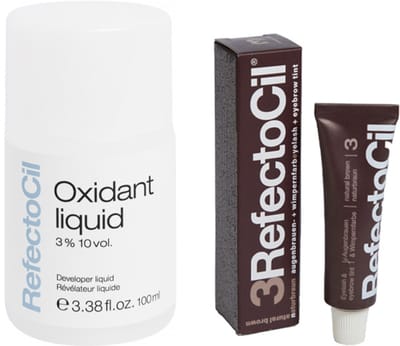 Refectocil Wenkbrauwverf 3 natuurbruin 15ml + Refectocil Liquid ontwikkelaar 3% 100ml