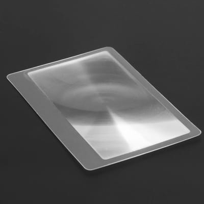 5x Leesloep - Vergrootglas - Leeslens - Fresnel lens - 3x vergroting - Creditcard formaat - Dun en licht - Jonyx