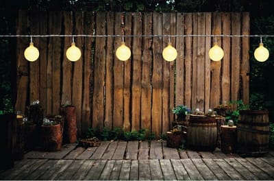 Anna's Collection Lichtsnoer - 2x - 50 LED bollen lampjes - warm wit - 10 meter - buiten - tuinverlichting - feestverlichting