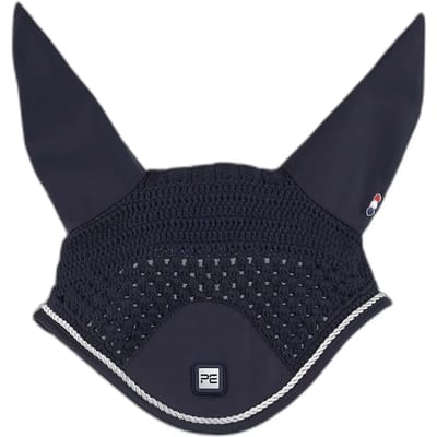 Premier Equine Salto Fly Veil Paardenorenmuts Blauw M