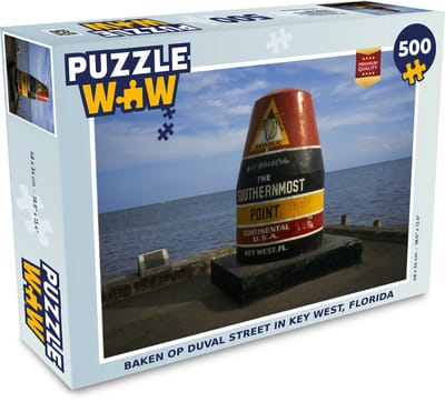 Puzzel Baken op Duval Street in Key West, Florida - Legpuzzel - Puzzel 500 stukjes