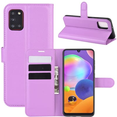 Coverup Hoesje - Geschikt voor Samsung Galaxy A31 Hoesje - Coverup Book Case - Paars