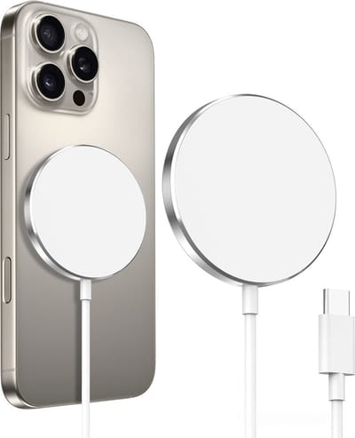 Otronica Draadloze oplader - Geschikt voor MagSafe - Snellader 15W - Met USB C Oplader Kabel - Wireless Fast Charger