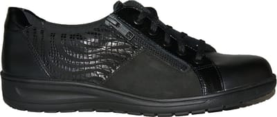 Zwarte Solidus Veterschoenen Heaven Wijdte H Maat: 3 (36)