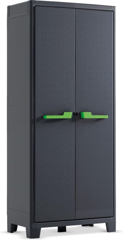 Keter Moby hoge kast - 4 planken - 80x44x182 cm - Antraciet