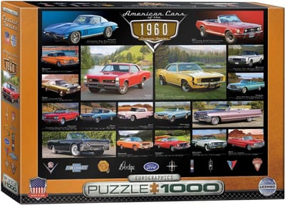 Klassieke Auto Puzzel - 1000 Stukjes - Ontspannend Tijdverdrijf - Gemaakt van Gerecycled Karton - 48 x 68 cm - Multicolor