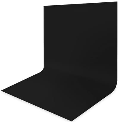 Dailygoods - Fotoachtergrond zwart 3 x 6 m, fotoachtergrond fotografie, fotoautomaten-achtergrond voor fotoshoot, feest, gordijn, fotografie, televisie, zoom, YouTube, video