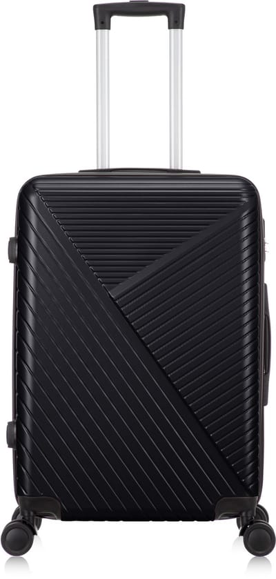 Ibiza Reiskoffer M - 65L - 66x43x24 cm - Lichtgewicht Harde Koffer - Met Ingebouwd TSA Slot - Voor Vliegtuig en Vakanties - Zwart