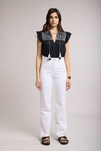 Toxik straight jeans wit maat XS