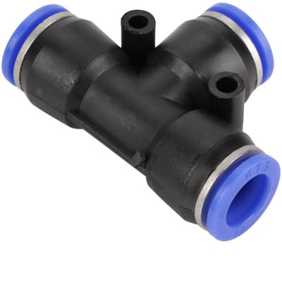 Dailygoods- Pneumatische Connector 10 Stuks - Snelle Aansluiting - 3-Weg T-stuk - Luchtslang Bevestiging - Hoge Precisie - Ruimtebesparend - Luchtconnector