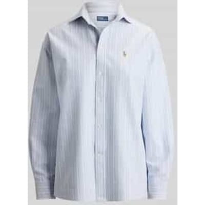 relaxed fit overhemdblouse van puur katoen