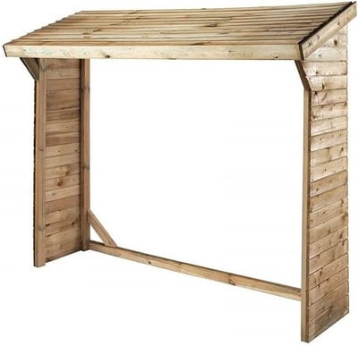 Houtopslag Rek - Brandhout Opslag - Droog Hout Houden - Autoclaaf Behandeld - 1.05 m² - Houtkleur