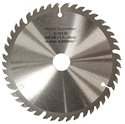 Makita Cirkelzaagblad voor Hout | Efficut | Ø 136mm Asgat 20mm 45T - E-12136