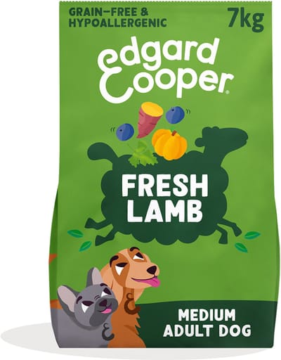 Edgard & Cooper Adult Hondenbrokken Voor Medium Honden, Verse Lam, 7Kg, Graanvrij En Hypoallergeen Recept Met Natuurlijke Ingrediënten, Perfecte Vezelbalans