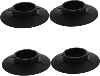 Antivibratie Pads - Wasmachine Voetjes - Geluidsreductie - Stabiele Zuignap Basis - 10 cm - Zwart