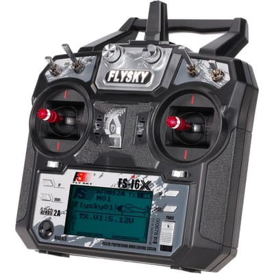 Flysky Fs-I6X 2.4Ghz 10Kanaals Afhds 2A RC Zender Met Fs-Ia6B Ontvanger Voor RC Drone Vliegtuig Helikopter Quadcopter Zender zwart