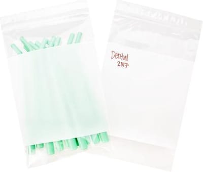 Gripzakken met Schrijfvlak 13x20cm50 micron (100 stuks) | gripzak | ziplock zakken | ziplock zakjes