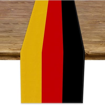 Duitse Nationale Vlag Linnen Tafel Runner Commode Sjaals Tafel Decoratie Herbruikbare Keuken Eettafel Runner Vakantiefeest Decoratie 150x33cm