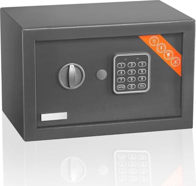 Junior Elektronische Kluis 17x23x17cm- Kleine Elektronische Kluis met Cijferslot - Thuiskluis met Programmeerbaar Digitaal Slot- Kluis voor Kinderen
