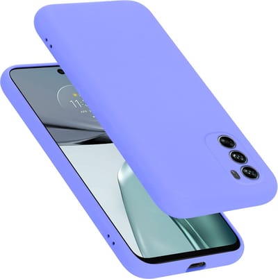 Cadorabo Hoesje geschikt voor Motorola MOTO G62 5G in LIQUID LICHT PAARS - Beschermhoes gemaakt van flexibel TPU silicone Case Cover