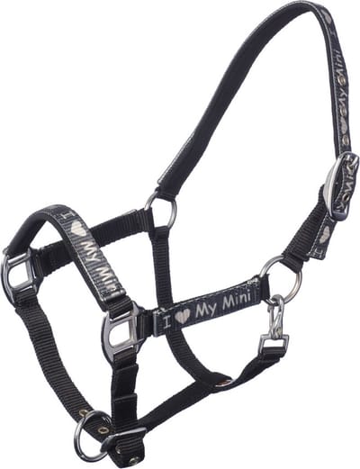 MHS Halster I Love My Mini Mini Veulen Zwart / Zilver