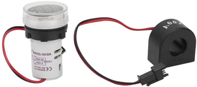 Indicatielampje Spanning Stroom - Spanningsmeter Indicator - Elektrische Controle - Dubbel Display - AC50-500V 0-100A - Wit