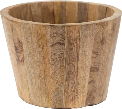 Clayre & Eef Bloempot Ø 18x13 cm Bruin Hout