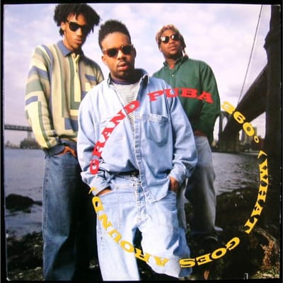 12-inch Plaat GRAND PUBA 360 What Goes Around 7559664050 Elektra 1992 Duitsland Rap HipHopRB Gebruikt