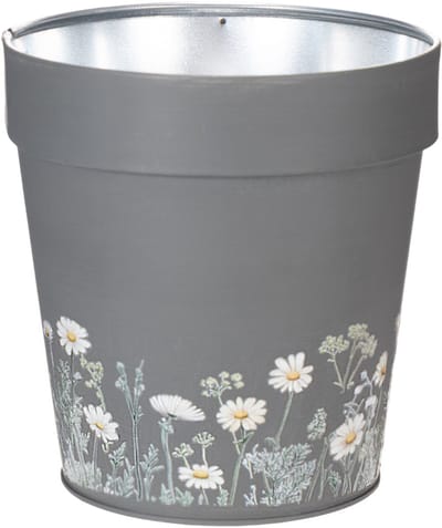 Bloempot met bloemenpatroon voor moderne huis- en zomerse balkondecora