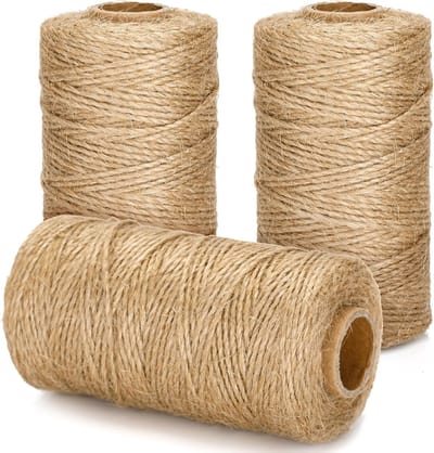 Dailygoods - Natuurlijk Jute Koord 1,5 mm x 300 m voor Handwerk en Tuinieren