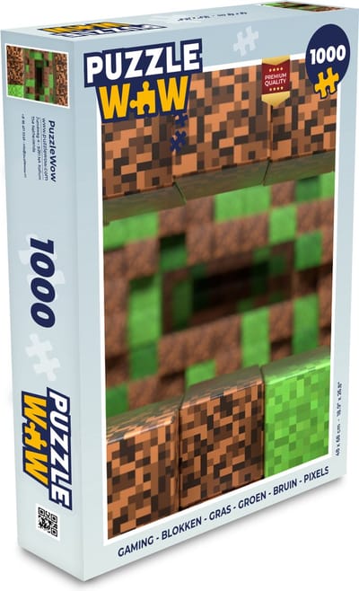 Puzzel Gaming - Blokken - Gamen - Kinderen - Legpuzzel - Puzzel 1000 stukjes volwassenen