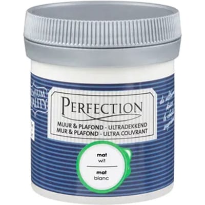 Perfection Muur & Plafond Verftester - Mat - Wit - 75ml